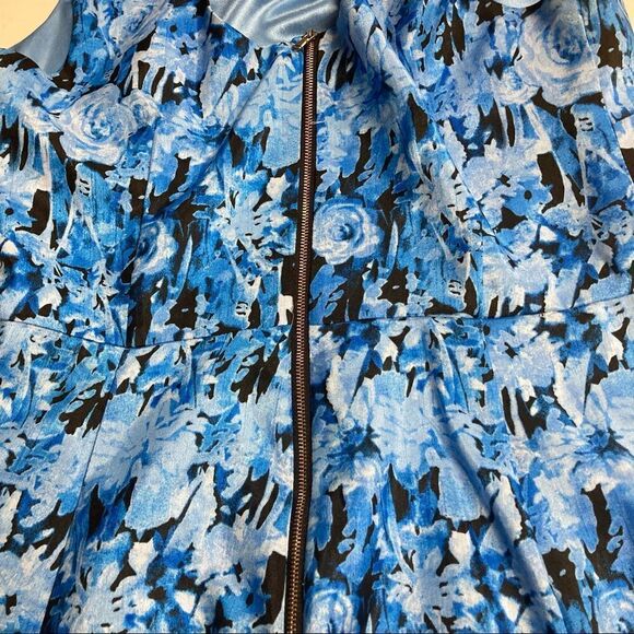 METAPHOR Women’s Dress, Size 12, Blue & Gray Sleeveless - Picture 5 of 10